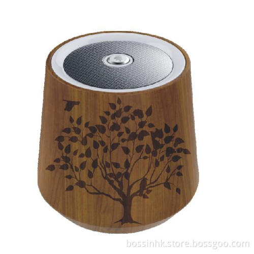Mini Portable Wood Bass Bluetooth Speaker with TF for Mobile Phone (Bn-169)